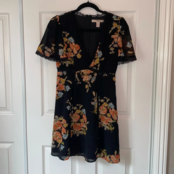 Forever 21 Floral Lace Babydoll Mini Dress - Picture 3 of 9